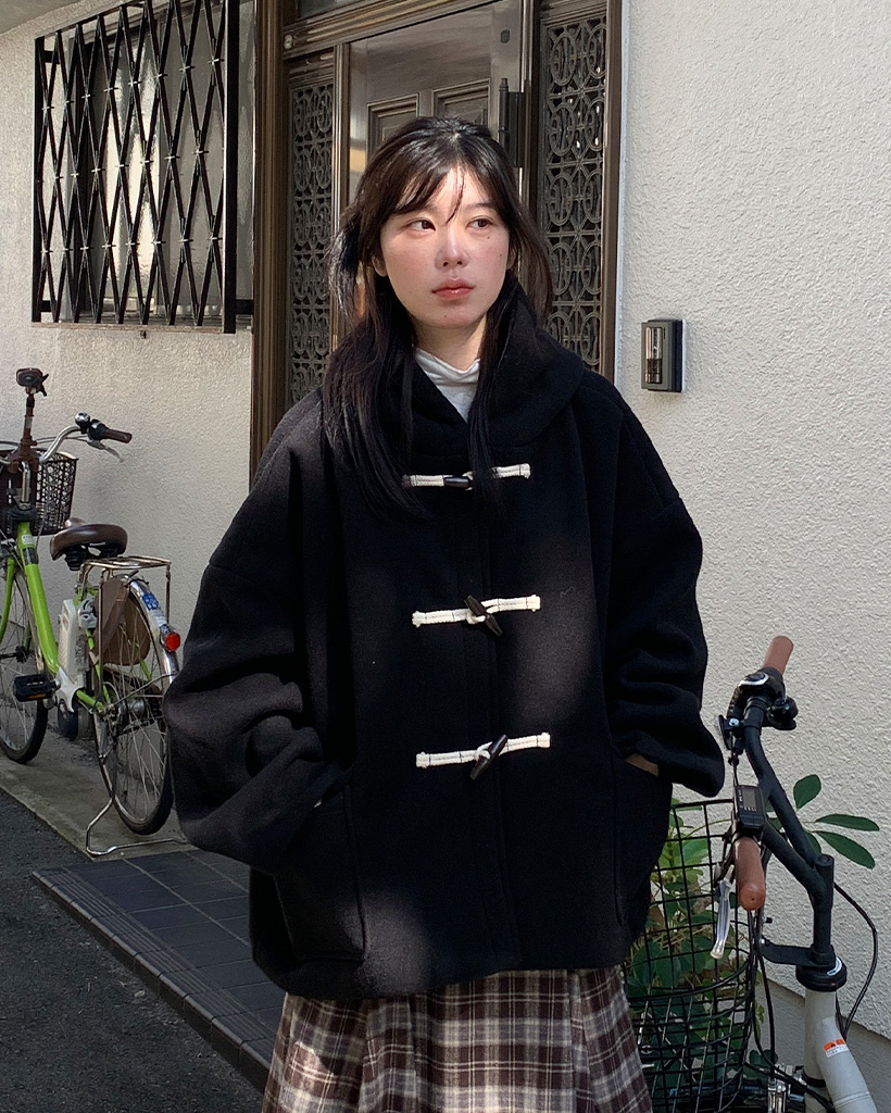 フラットポケットショートダッフルコート | ファッション通販サイト NUGU