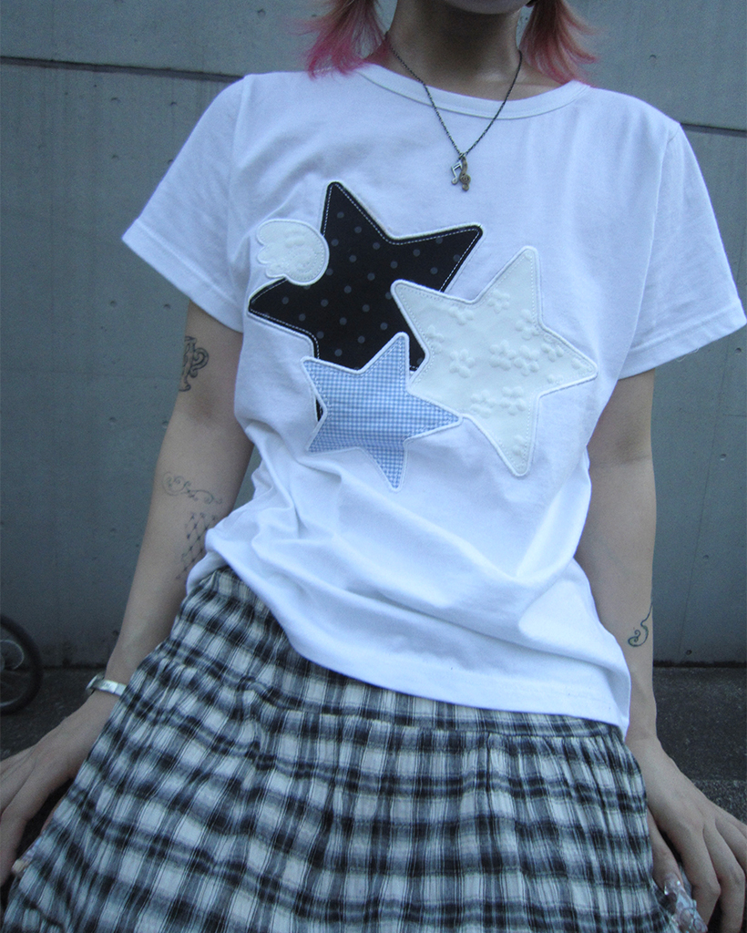☆NASTY FANCY CLUB☆ Mystic One Shoulder Tee BLACK F25QB107 TOP - [FANCY CLUB]