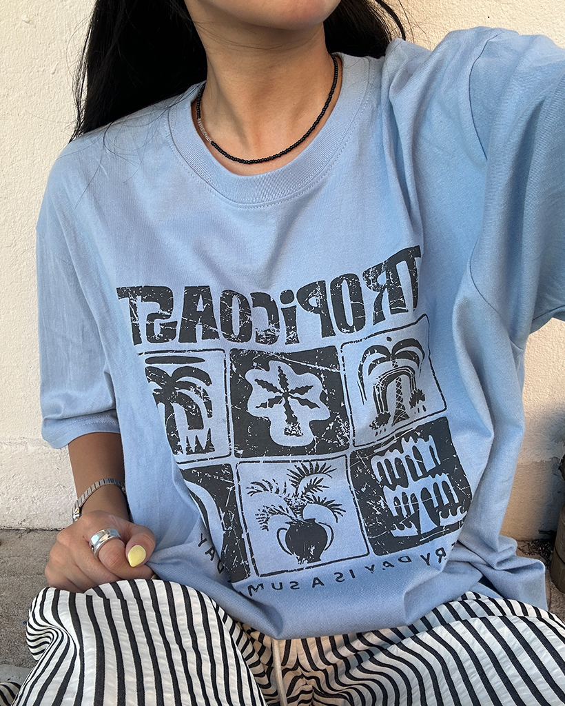 ユニセックス） TROPICOASTピグメントハーフTシャツ