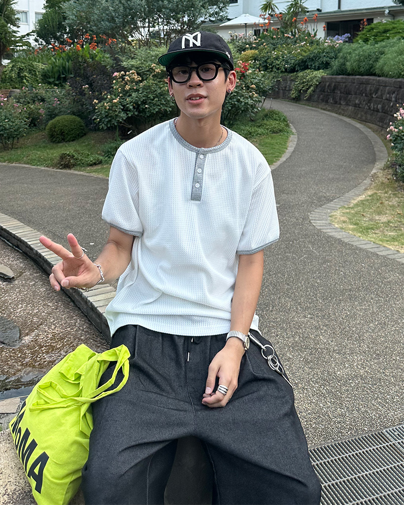 Tシャツ(半袖/袖なし) diagram リンガーヘンリーネック半袖Tシャツ | ファッション通販サイト NUGU