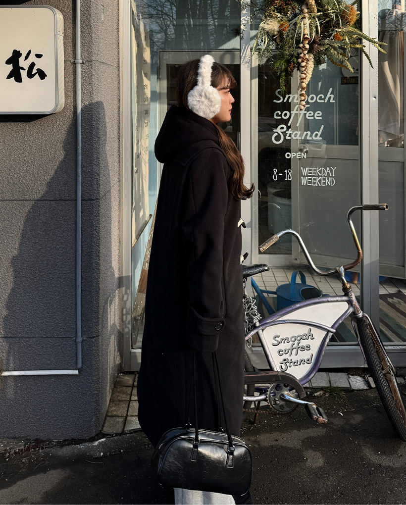 フードダッフルロングコート | ファッション通販サイト NUGU