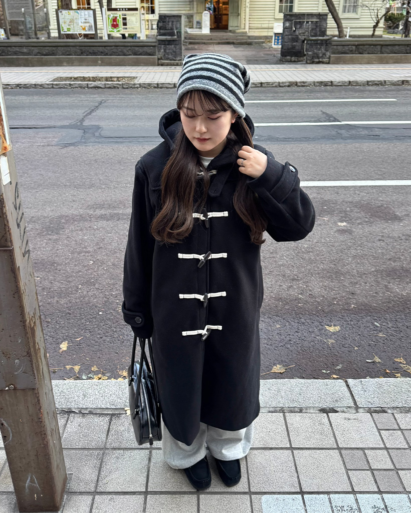 フードダッフルロングコート | ファッション通販サイト NUGU