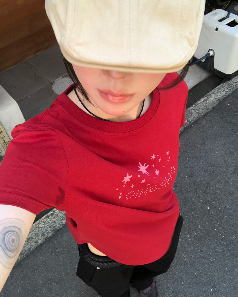 しまさま専用ページ OHESHIO X sep19] STAR LOGO T-SHIRT, RED | ファッション通販