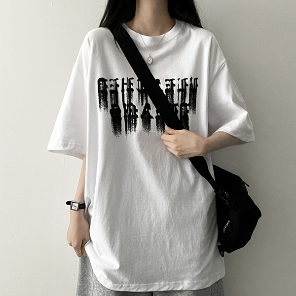 エンボス プロフィール フォックス オーバーサイズ Tシャツ