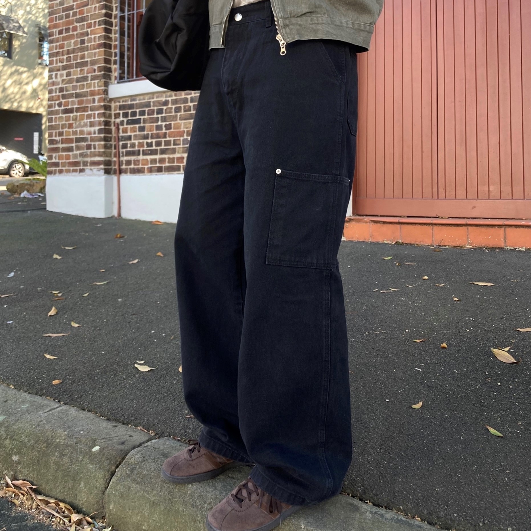 Yoko dyeing cargo denim pt (3color)