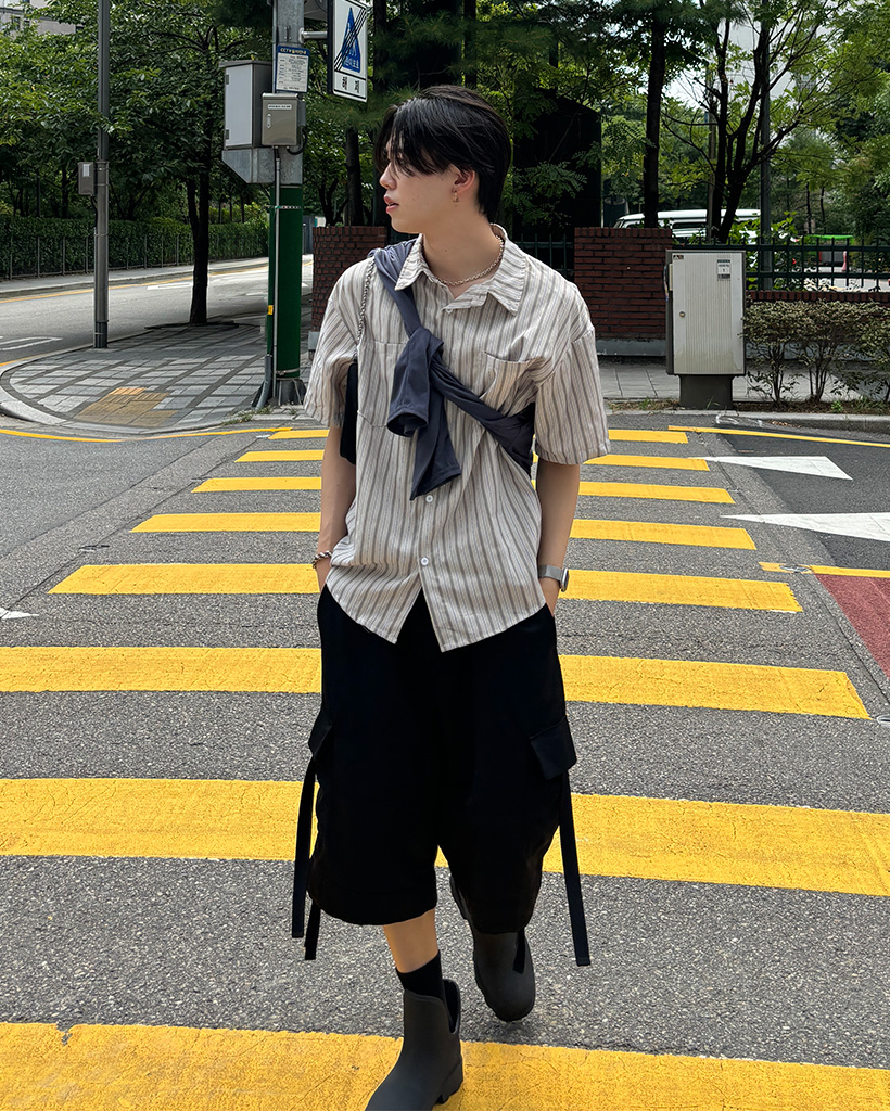 ボーダー半袖シャツ | ファッション通販サイト NUGU