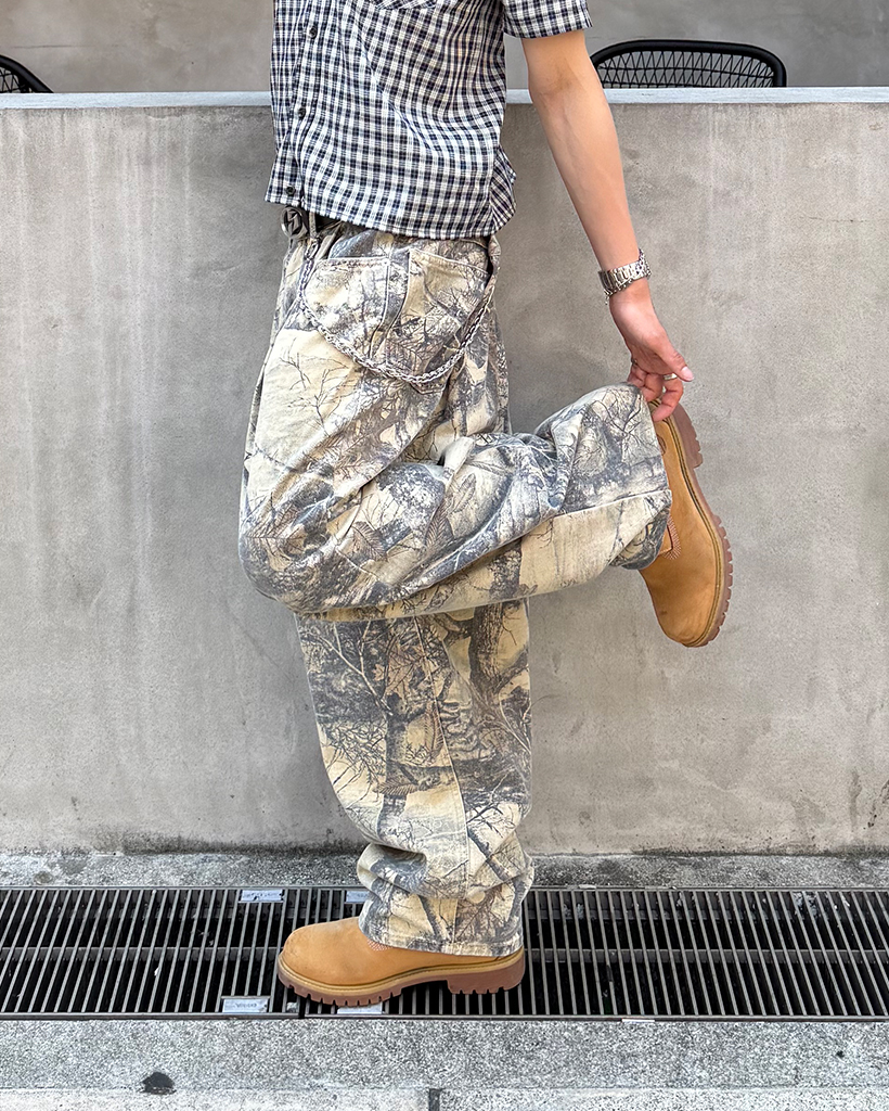 kapitalバックポシェット付きバルーンパンツ ツリーパターンバックタックバルーンパンツ | ファッション通販