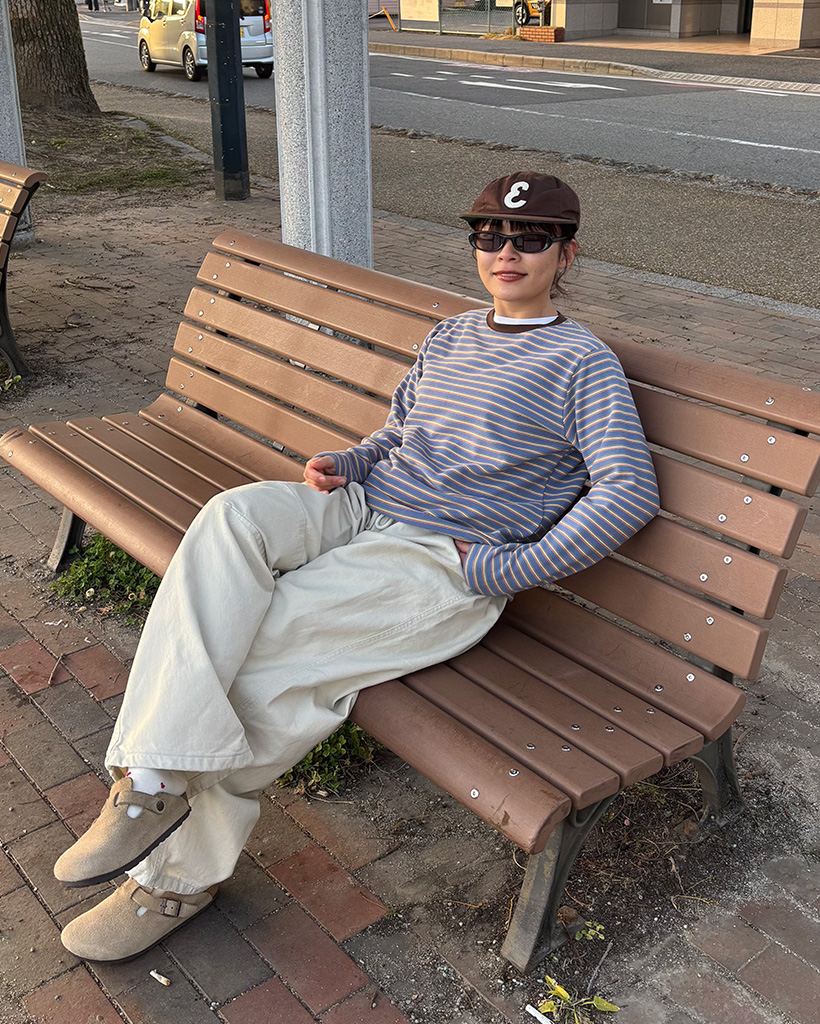 ボーダーロングスリーブTシャツ