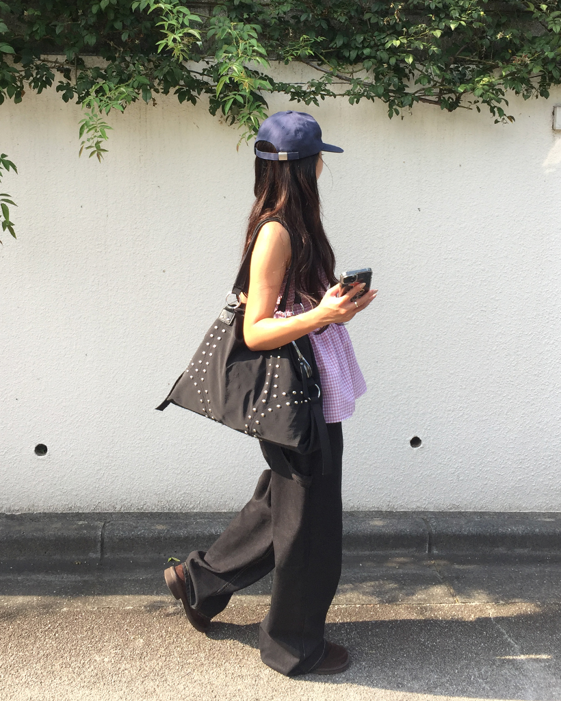 ダブルリベットラインナイロンバッグ | ファッション通販サイト NUGU