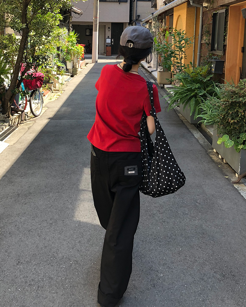 パンツ OHESHIO COTTON PANTS OHESHIO X sep19] wide star cotton pants (black