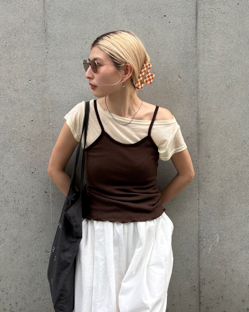 ブロックチェックスクエアヘアクリップ | ファッション通販