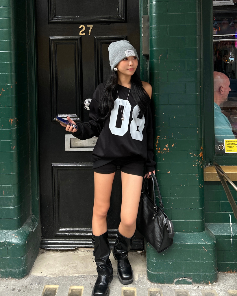 2WAYショルダーナンバーバルーンスリーブスウェット | ファッション