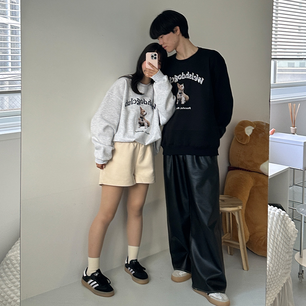 ユニセックス）アニマル裏起毛スウェットシャツ | ファッション