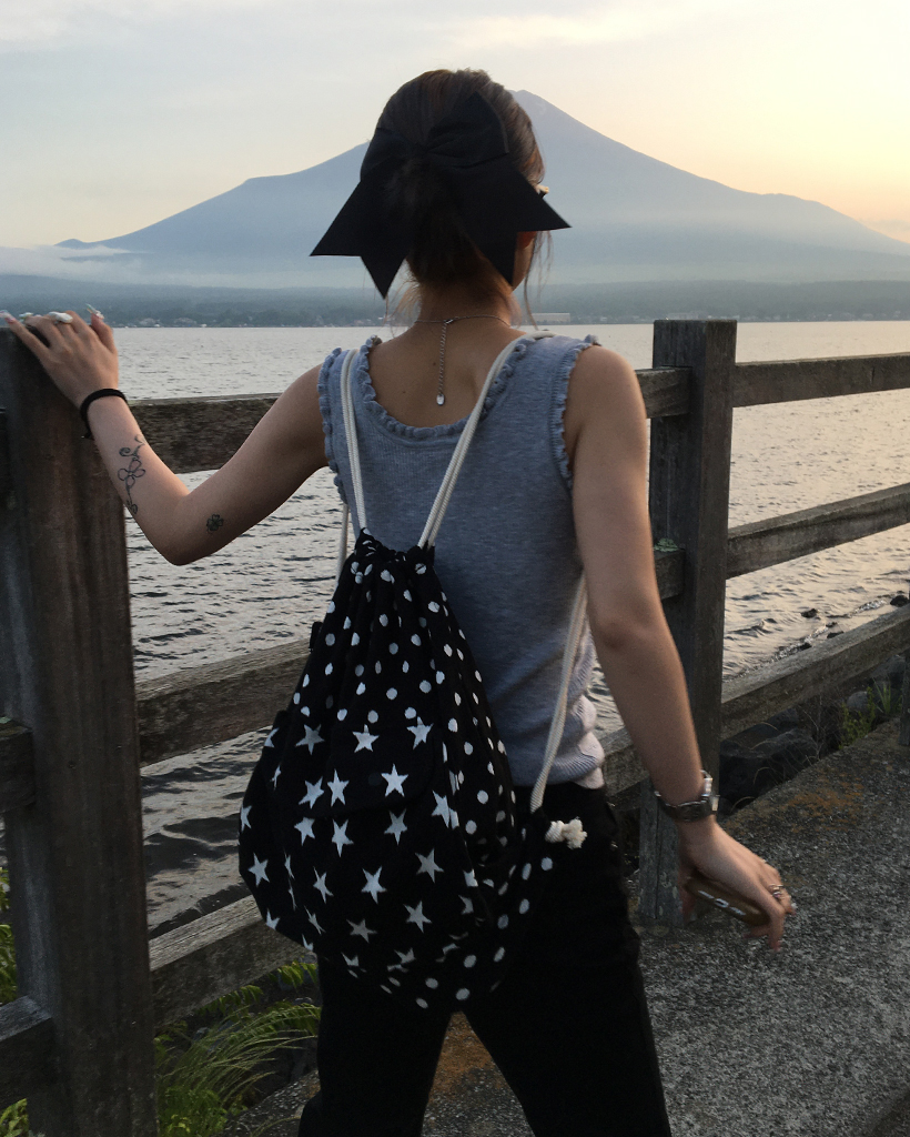 stooty ナップサック nylon rétro bag (Blue) | Sooty clothing