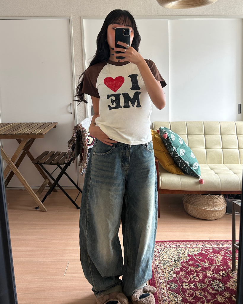 ◇新着◇【boohoo】エクストリームバギーウォッシュジーンズ CORPUS TOKYO ジーンズ ライトニングウォッシュ ワイド バギー