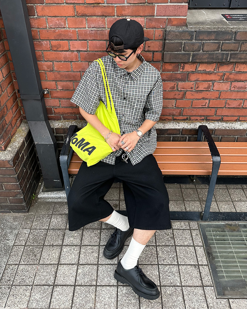 コットンチェック半袖シャツ | ファッション通販サイト NUGU