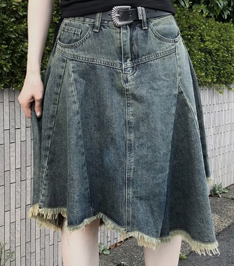 アシンメトリーデニムスカート | ファッション通販サイト NUGU
