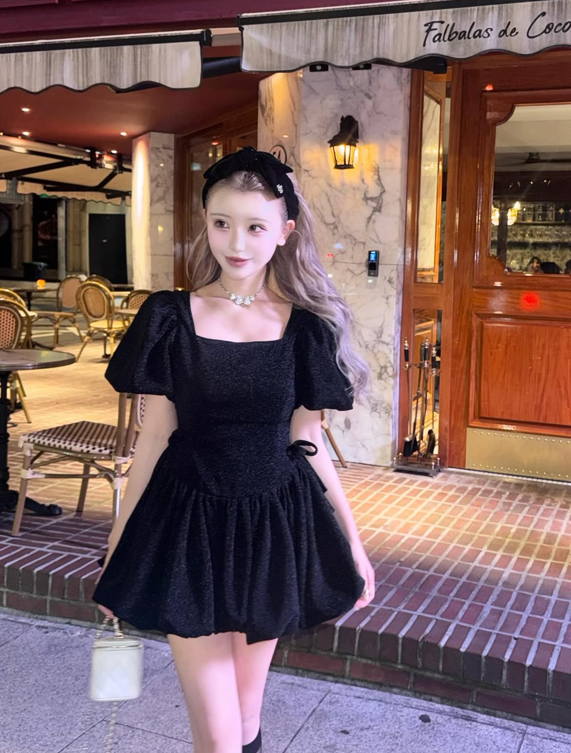 puff sleeve ballon mini one piece | ファッション通販サイト NUGU