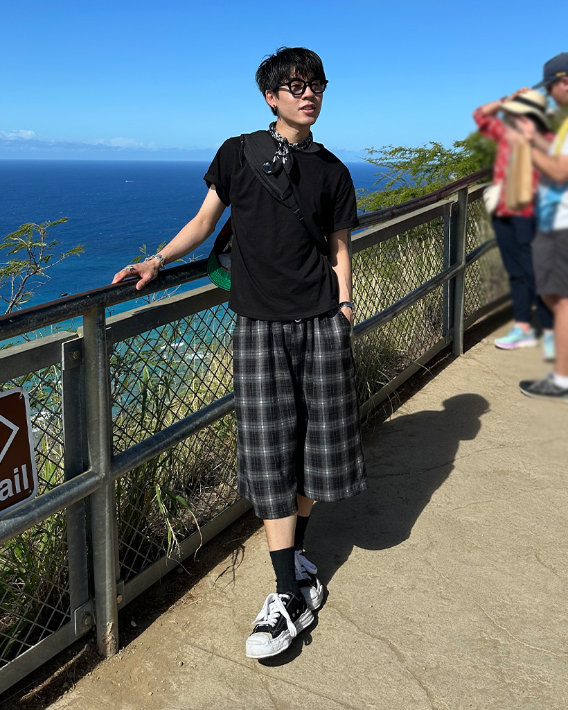 BURBERRYGOLF 2WAY黒スリット入りスカート チェックハーフパンツ BURBERRYGOLF 2WAY黒スリット入りスカート チェックハーフパンツ