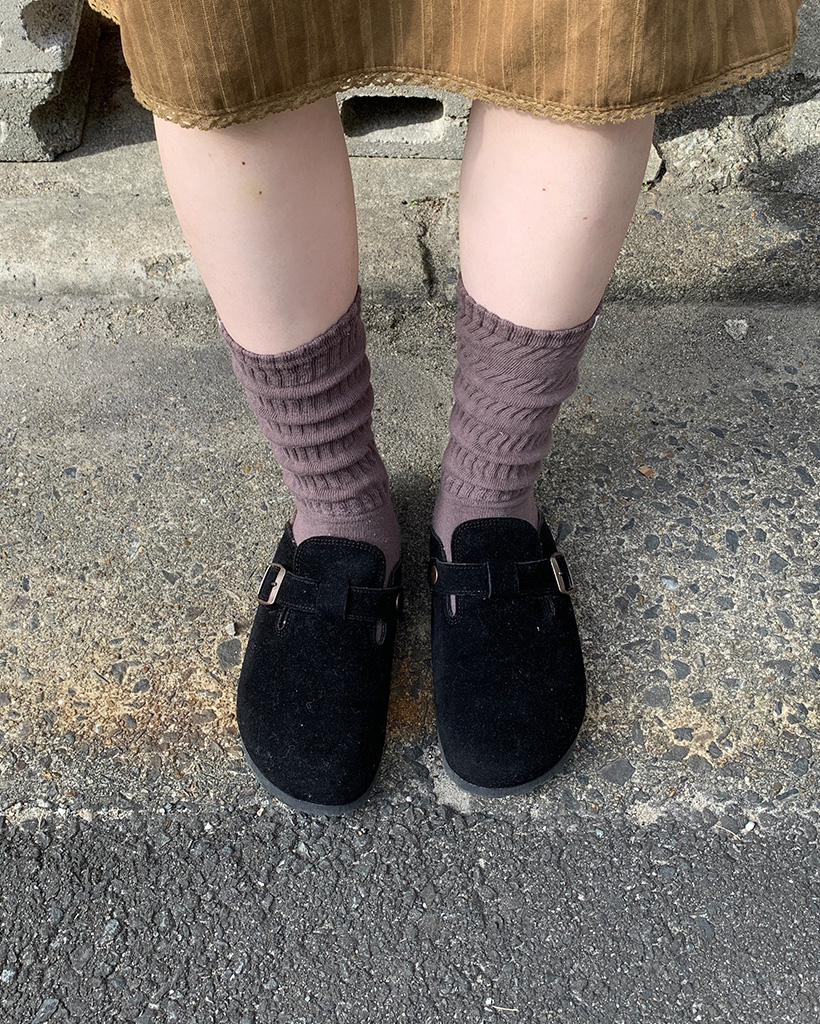 ツイストギャザーソックス