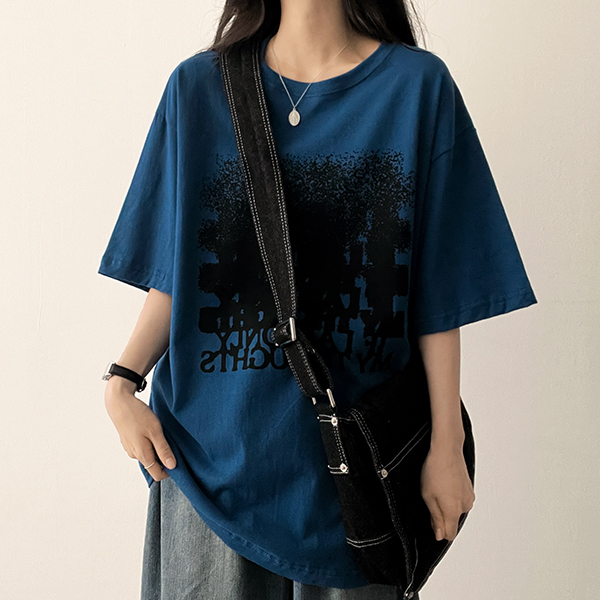 【専用】midasサイズL Tシャツ　アシメグラデーションY2K archive オーバーサイズ ダメージ加工 グラデーション Tシャツ DT4232