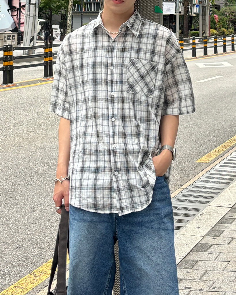 【完売品】シュプリーム　バックロゴ　チェック柄　半袖　シャツ shirt SUPREME シュプリーム 22SS Plaid S/S Shirts 半袖チェック