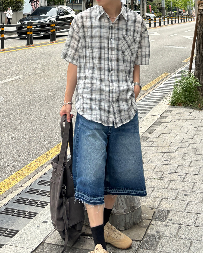 チェック柄半袖シャツ | ファッション通販サイト NUGU