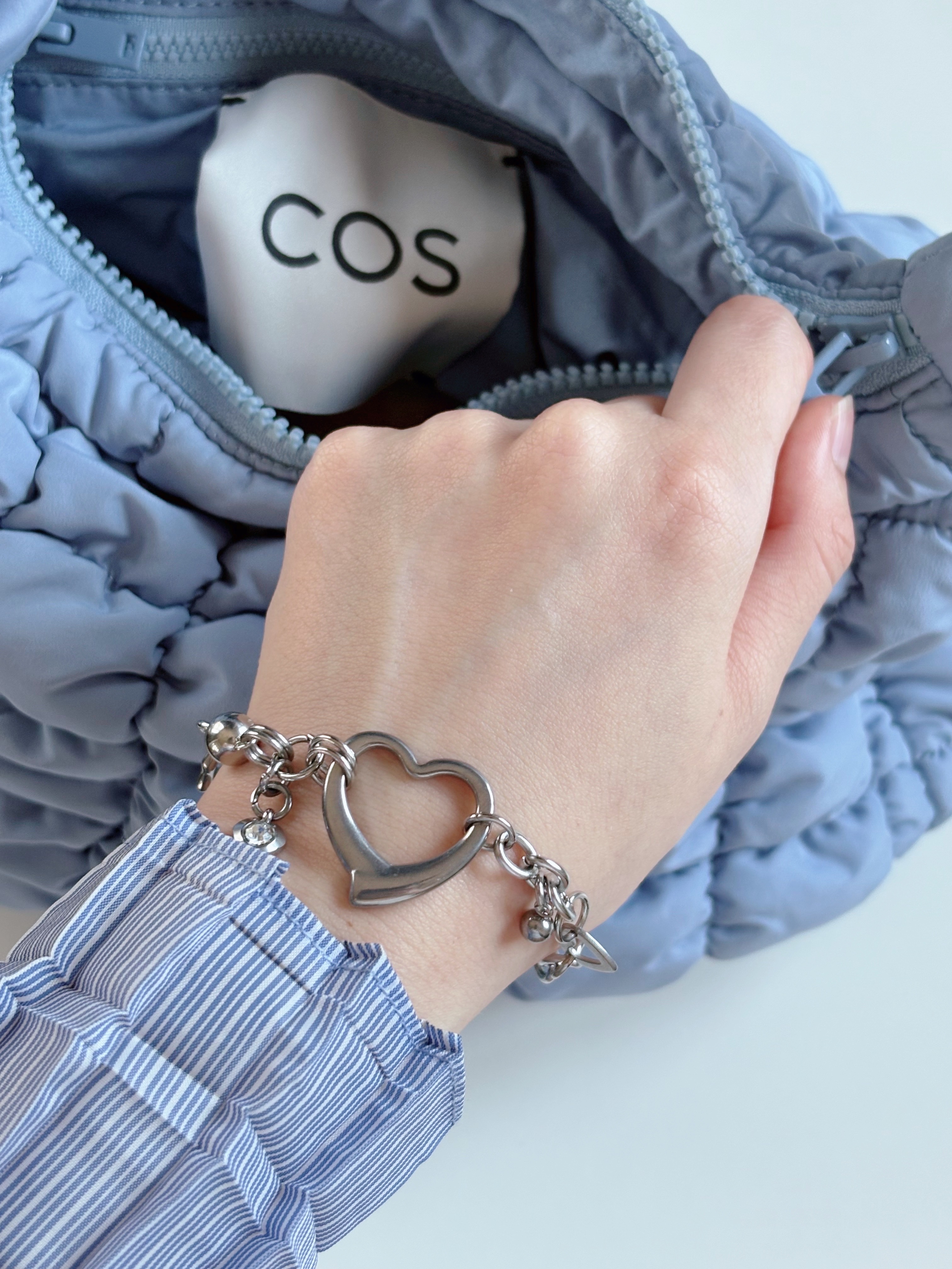 オープンハートミックスブレスレット | ファッション通販サイト NUGU