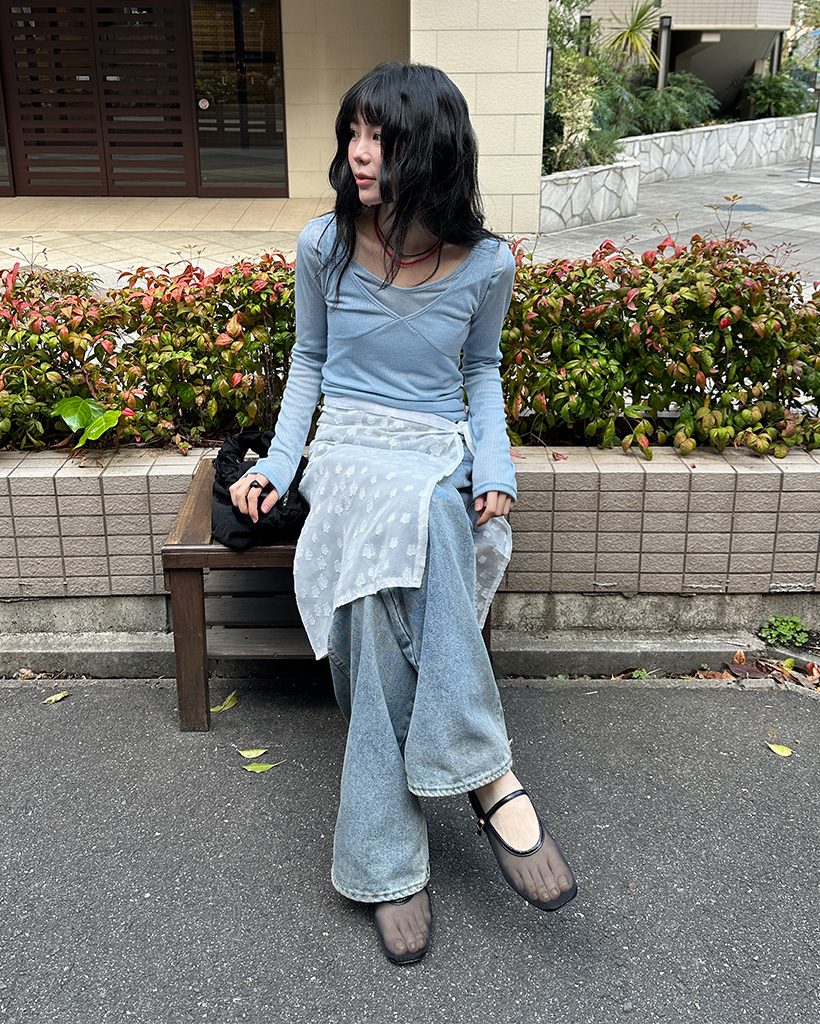タグ付美品　MUVEIL ラップスカートL レース　花柄プリント　裏地有　ロゴ タグ付美品 MUVEIL ラップスカートL レース 花柄プリント 裏地有