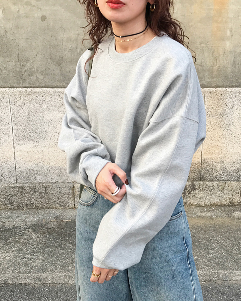 ウォッシュ加工クロップドスウェット | ファッション通販サイト NUGU