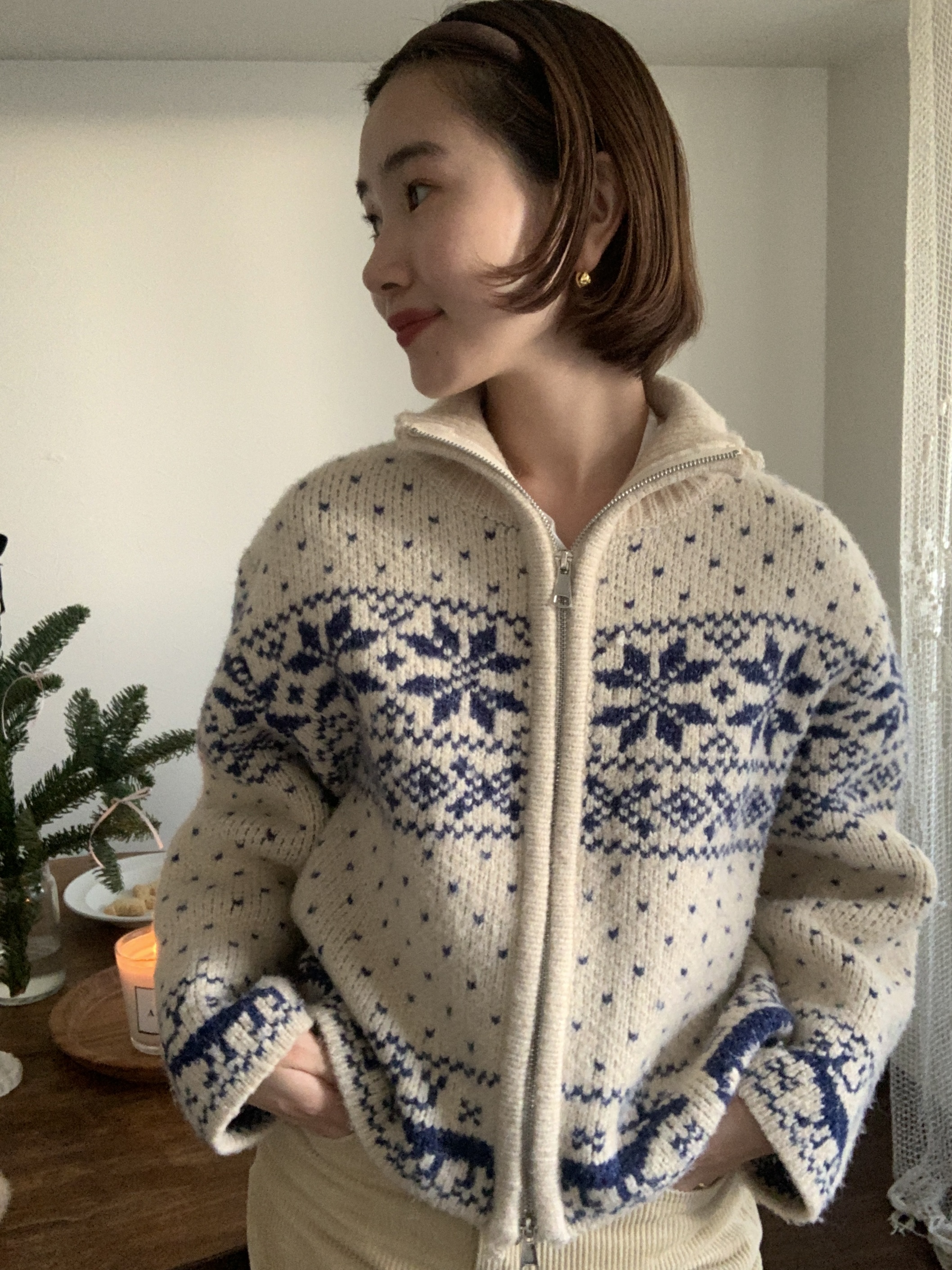 ノルディックジップカーディガン | ファッション通販サイト NUGU