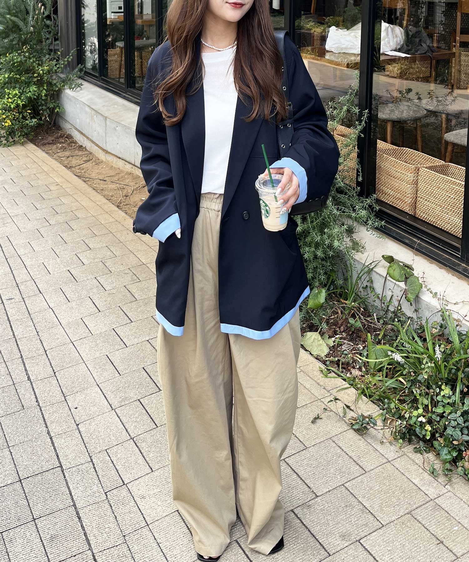 シャツレイヤードデザインダブルジャケット | ファッション通販サイト NUGU