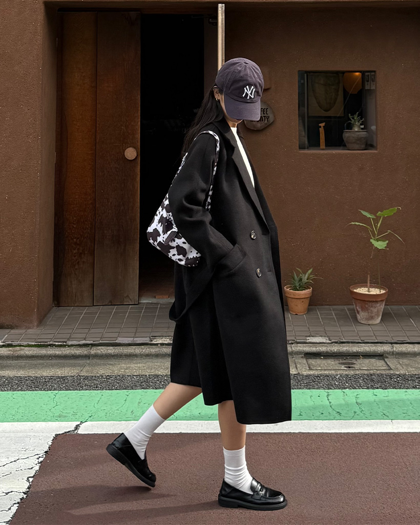 ダブルボタンロングコート | ファッション通販サイト NUGU