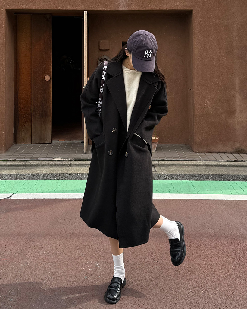 ドイツ海軍 ダブル ロングコート ピーコート　金ボタン　ライナー付き　黒　XL MILITARY（ミリタリー） 実物 USED ドイツ海軍 ロングオーバーコート