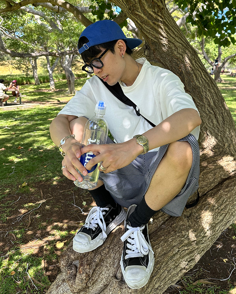 オリジナルレタリングキャンプキャップ