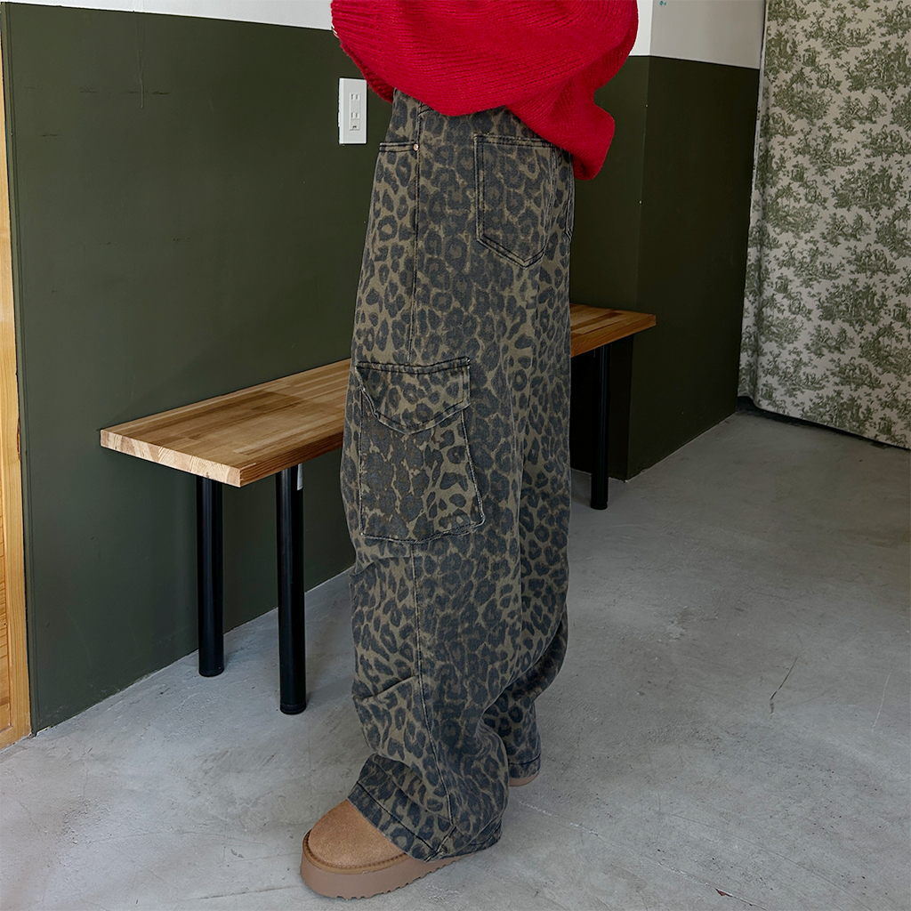 レオパードカーゴパンツ | ファッション通販サイト NUGU