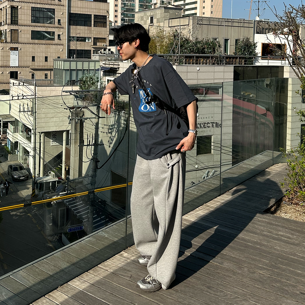 bluelea ブルレア サイドスリットスウェットパンツ　ホワイト bluelea ブルレア side slit sweat pants スウェット
