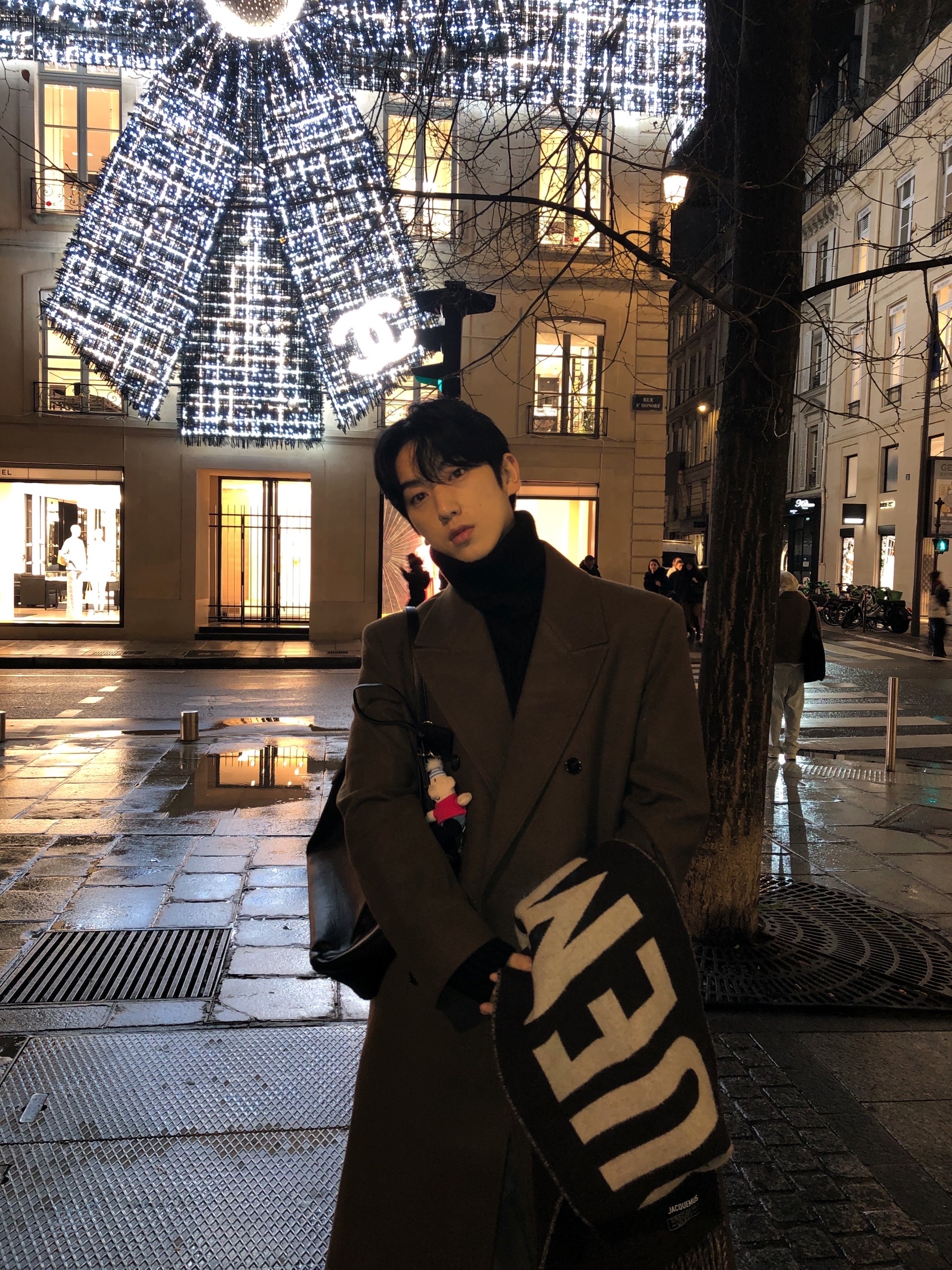 (3color)ウールダブルロングコート