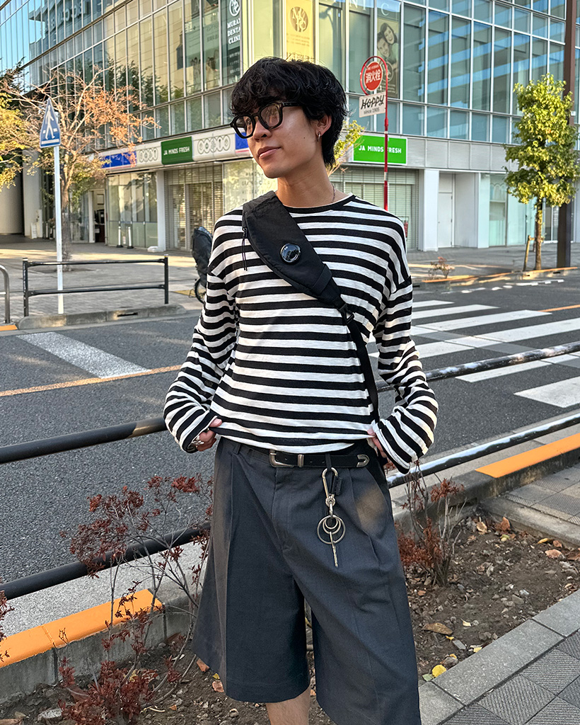 ユニセックス）ボーダーソフトリネンTシャツ | ファッション通販