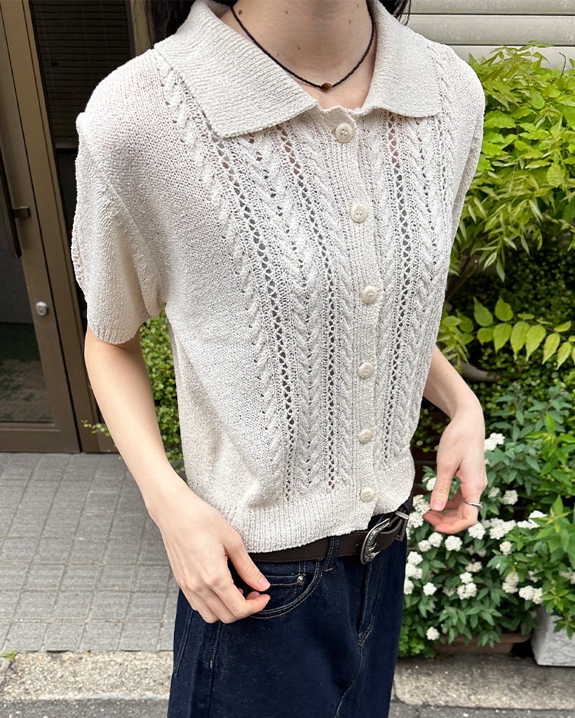 461 PGG 新品タグ付き メンズ 半袖ポロシャツ ニット ホワイト サイズM 461 PGG 新品タグ付き メンズ 半袖ポロシャツ ニット ホワイト