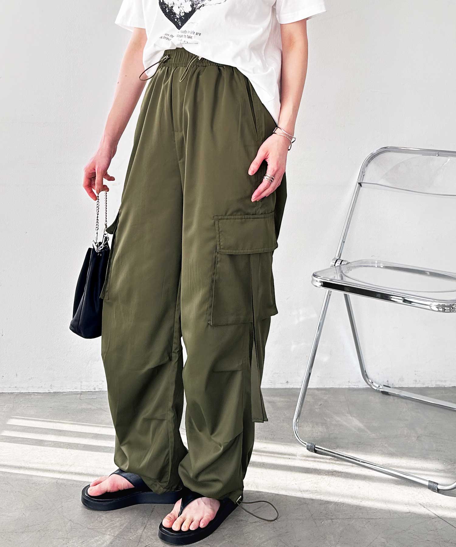 【Velvet】 Mistyコットン mid-riseカーゴパンツ KIC_356-4125-00179-900_prod1.