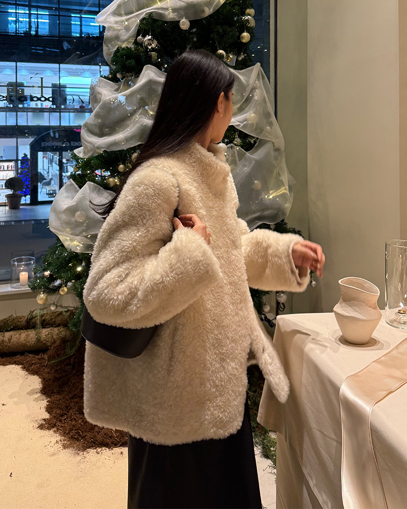 ハイネックフリースファージャケット