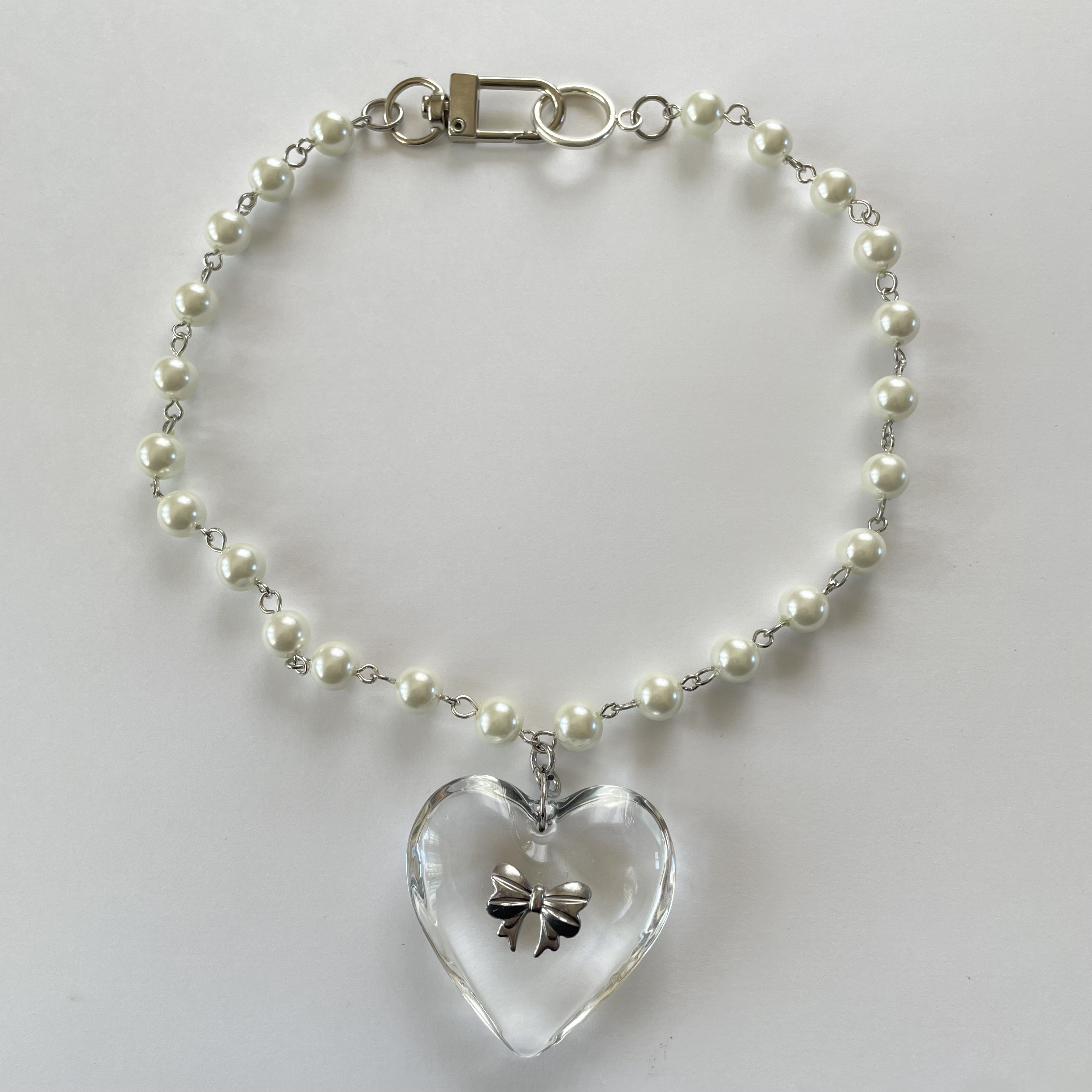 ビックハートパールネックレス