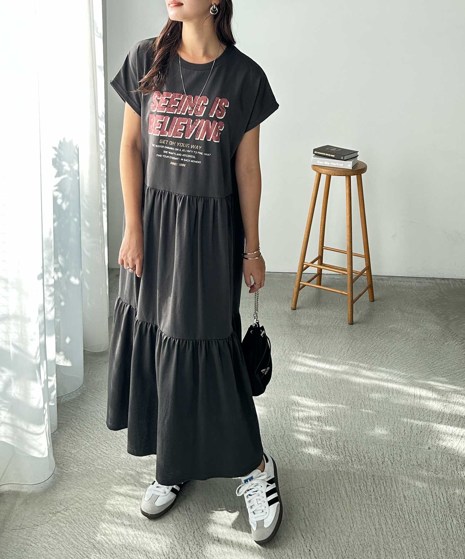 Tear R drop×narueコラボ Tシャツワンピース　未開封品 Tear R drop×narueコラボ Tシャツワンピース 未開封品 - メルカリ