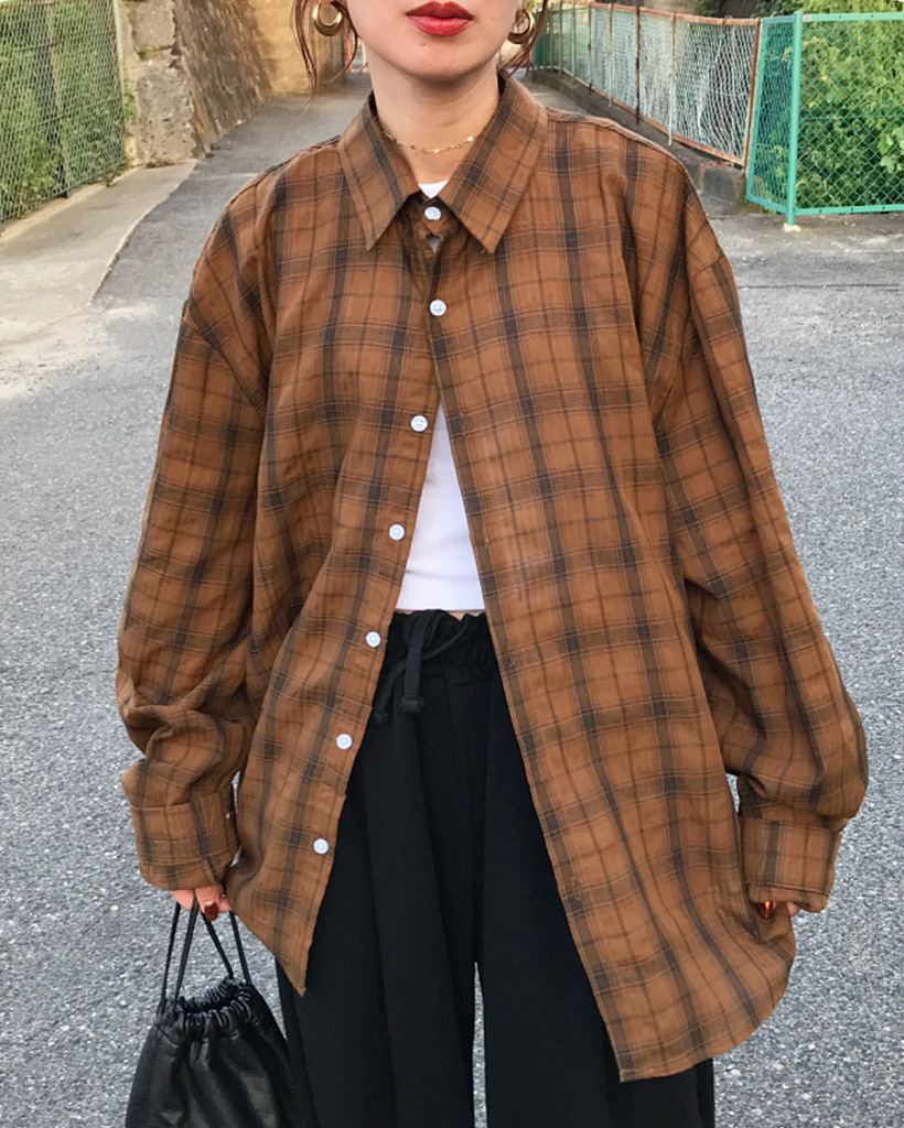RRLチェック柄 長袖シャツ RRL - RRL RALPH LAUREN(ダブルアールエル ラルフローレン) 長袖