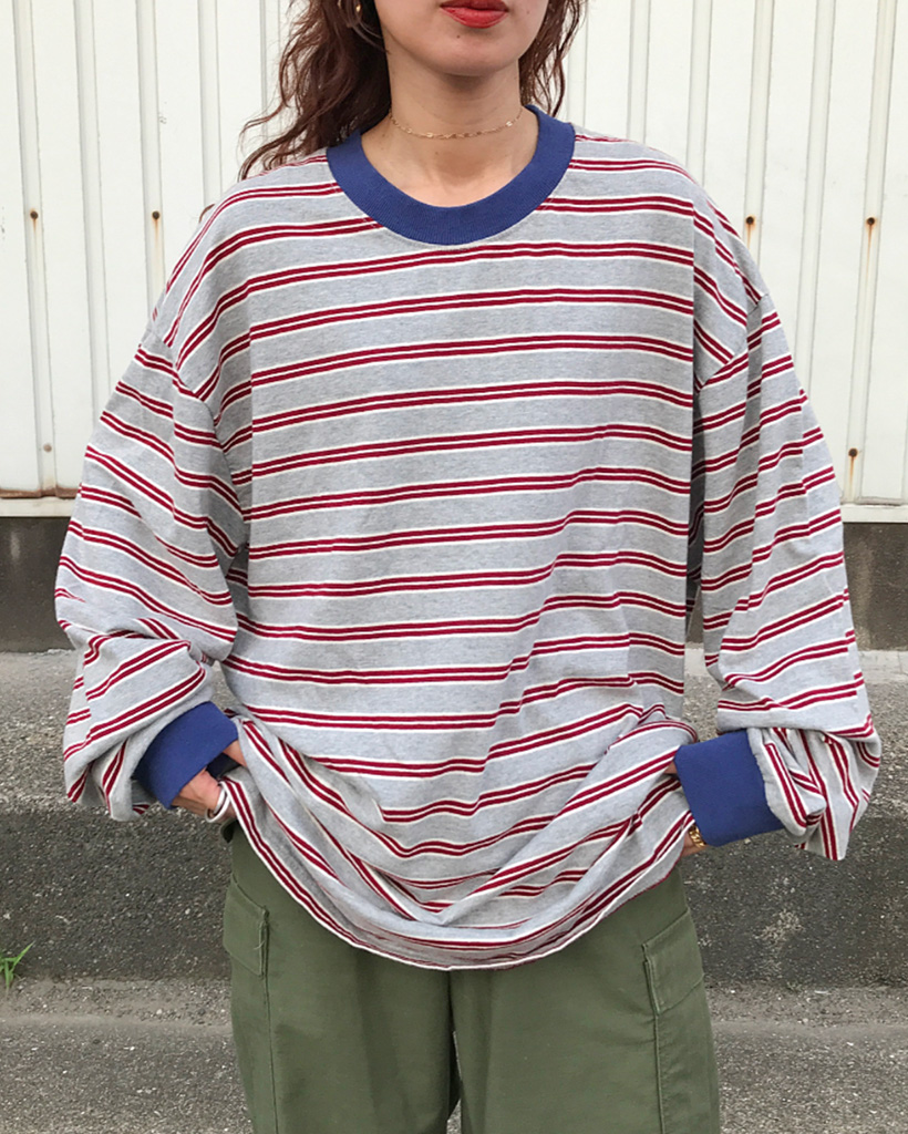 Jonnlynx ボーダーロンT ベーシックボーダーロンT(カットソー・Tシャツ) | a.v.v(アー