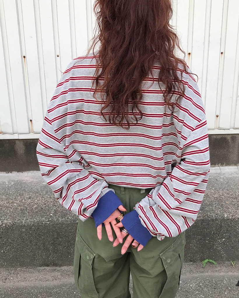 マリンボーダーロングTシャツ | ファッション通販サイト NUGU