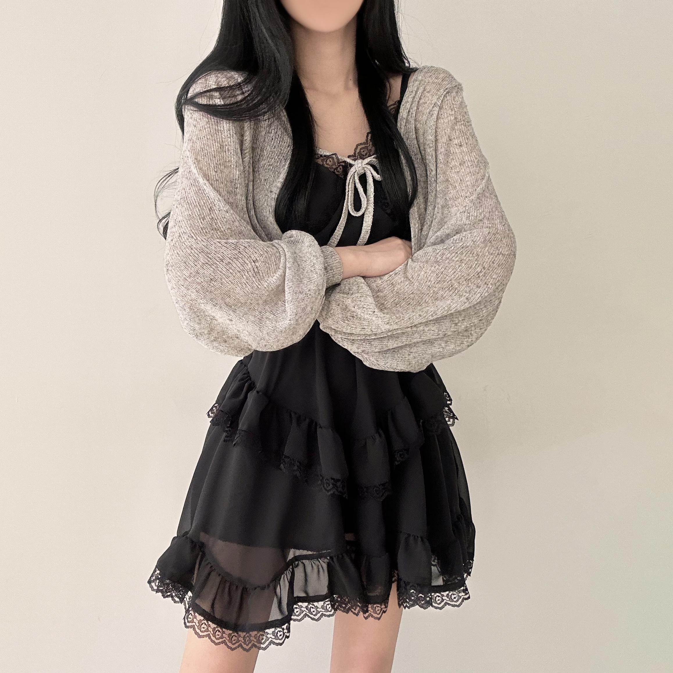 スカルビジュボレロ ストラップボレロカーディガン | ファッション通販サイト NUGU
