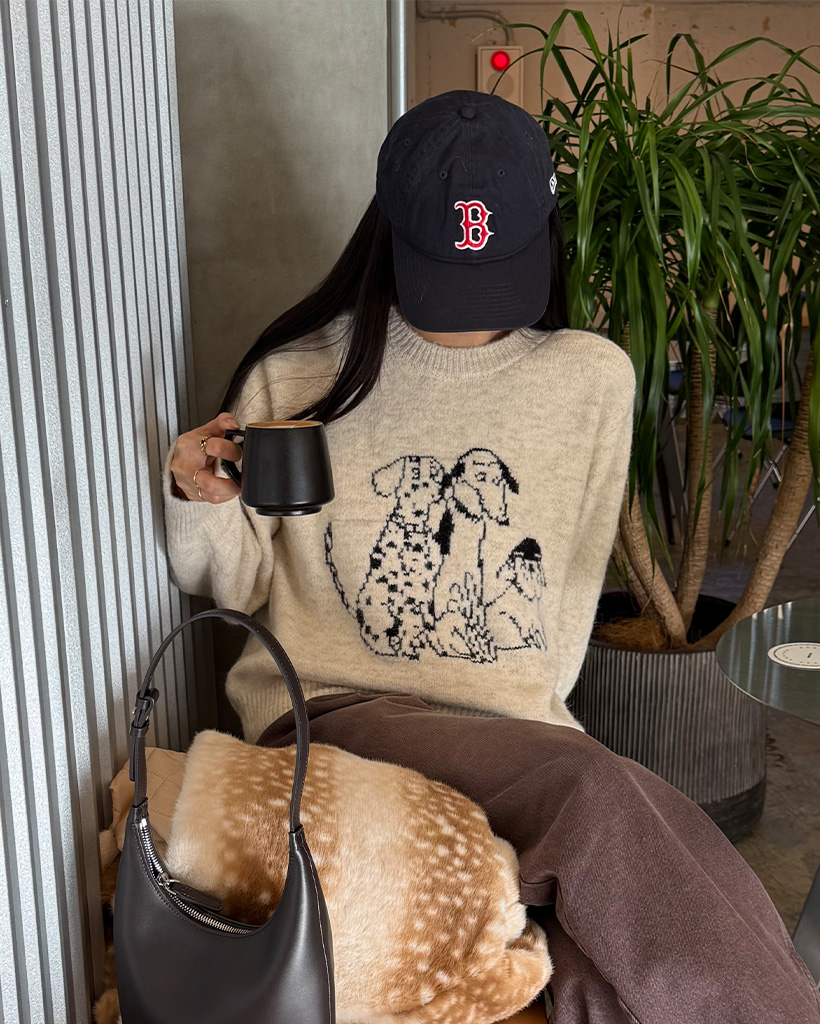 ダルメシアン子犬ポイントニット