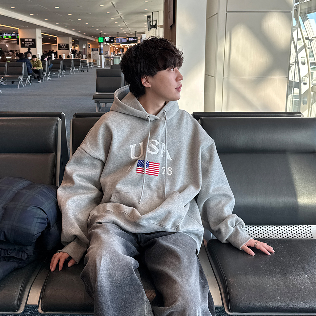 BEST 50] USAロゴフードパーカー | ファッション通販サイト NUGU